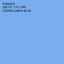 #79AEEE - Cornflower Blue Color Image