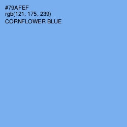#79AFEF - Cornflower Blue Color Image