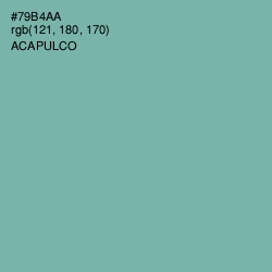 #79B4AA - Acapulco Color Image