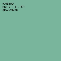 #79B59D - Sea Nymph Color Image