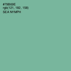 #79B69E - Sea Nymph Color Image