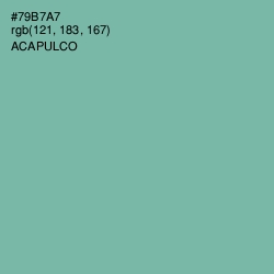 #79B7A7 - Acapulco Color Image