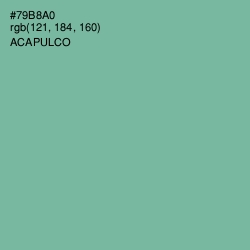 #79B8A0 - Acapulco Color Image