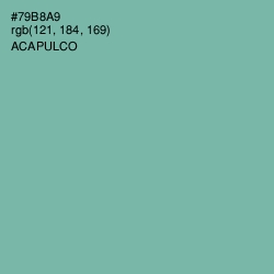 #79B8A9 - Acapulco Color Image
