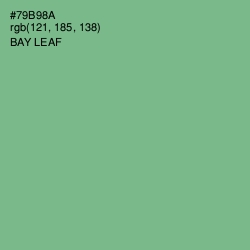 #79B98A - Bay Leaf Color Image