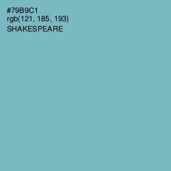 #79B9C1 - Shakespeare Color Image