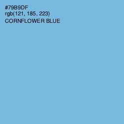 #79B9DF - Cornflower Blue Color Image