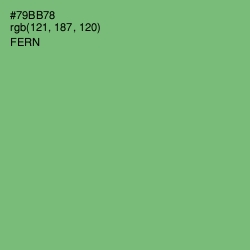 #79BB78 - Fern Color Image