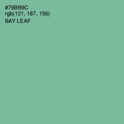 #79BB9C - Bay Leaf Color Image