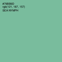 #79BB9D - Sea Nymph Color Image