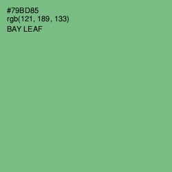 #79BD85 - Bay Leaf Color Image