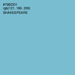 #79BDD1 - Shakespeare Color Image