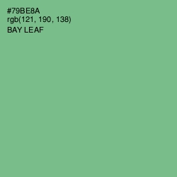#79BE8A - Bay Leaf Color Image
