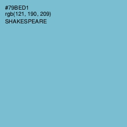 #79BED1 - Shakespeare Color Image