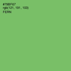 #79BF67 - Fern Color Image