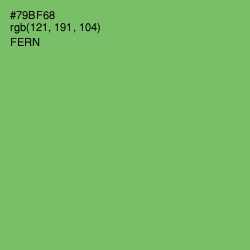 #79BF68 - Fern Color Image