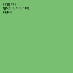 #79BF71 - Fern Color Image