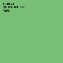 #79BF78 - Fern Color Image