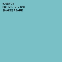 #79BFC6 - Shakespeare Color Image