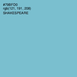 #79BFD0 - Shakespeare Color Image