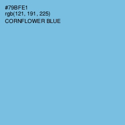 #79BFE1 - Cornflower Blue Color Image