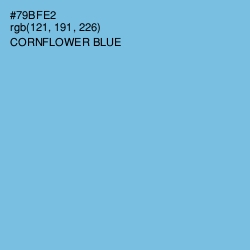 #79BFE2 - Cornflower Blue Color Image