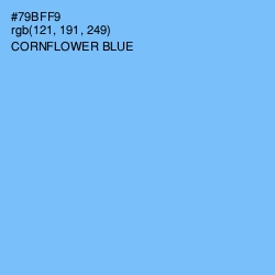 #79BFF9 - Cornflower Blue Color Image