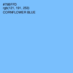 #79BFFD - Cornflower Blue Color Image