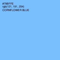 #79BFFE - Cornflower Blue Color Image