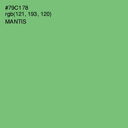 #79C178 - Mantis Color Image