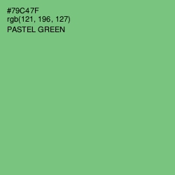 #79C47F - Pastel Green Color Image