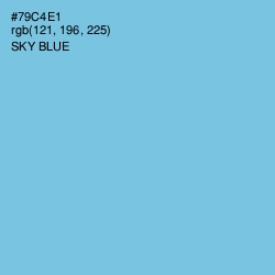 #79C4E1 - Sky Blue Color Image