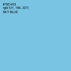 #79C4E3 - Sky Blue Color Image