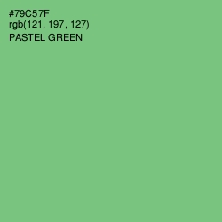 #79C57F - Pastel Green Color Image