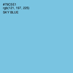 #79C5E1 - Sky Blue Color Image