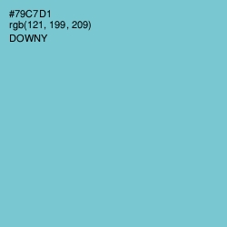#79C7D1 - Downy Color Image