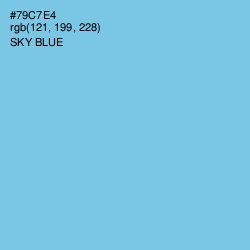#79C7E4 - Sky Blue Color Image