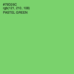 #79D26C - Pastel Green Color Image