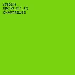 #79D311 - Chartreuse Color Image