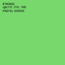 #79D86C - Pastel Green Color Image