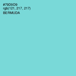 #79D9D9 - Bermuda Color Image