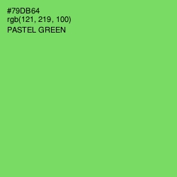 #79DB64 - Pastel Green Color Image