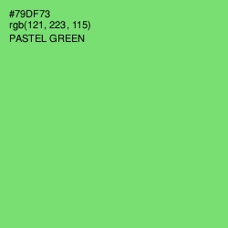 #79DF73 - Pastel Green Color Image