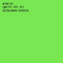 #79E751 - Screamin' Green Color Image