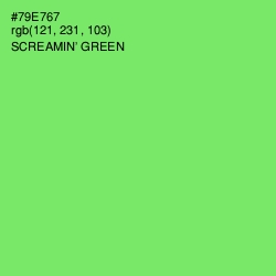 #79E767 - Screamin' Green Color Image