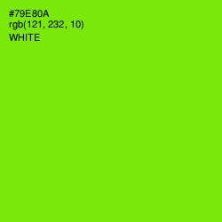 #79E80A - Chartreuse Color Image