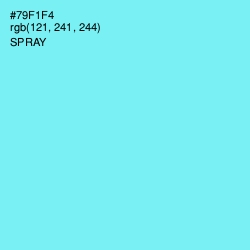 #79F1F4 - Spray Color Image
