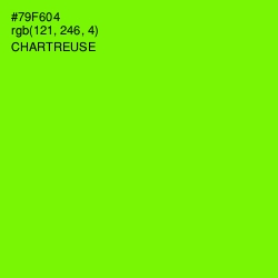 #79F604 - Chartreuse Color Image