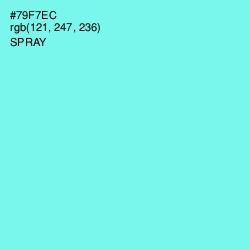 #79F7EC - Spray Color Image