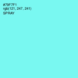 #79F7F1 - Spray Color Image